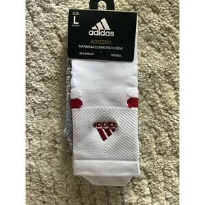 adidas adizero Football Cushioned Crew socks men size L NWT